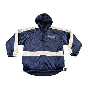 VTG Reebok Penn State Puffer Jacket Medium Blue Half Zip Oversized Nittany Lions